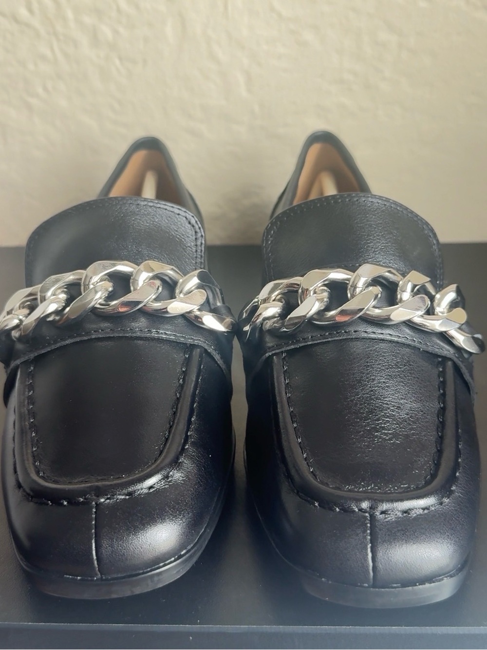 Linea Paolo Metz Black Loafer Nappa Calf Leather Loafer, size 5M